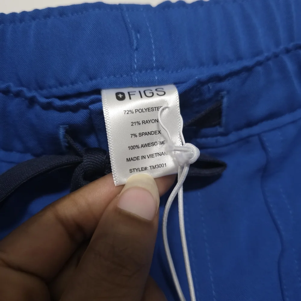 Figs Cairo Cargo Pants Scrubs Blue Medium NWT!